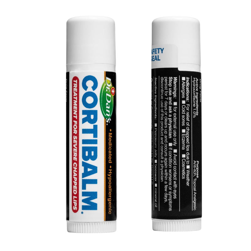Dr. Dans Dr. Dan's Cortibalm - 2 Pack - for Dry Cracked Lips - Healing Lip Balm for Severely Chapped Lips - Designed for Men, Women and Children - Image 4